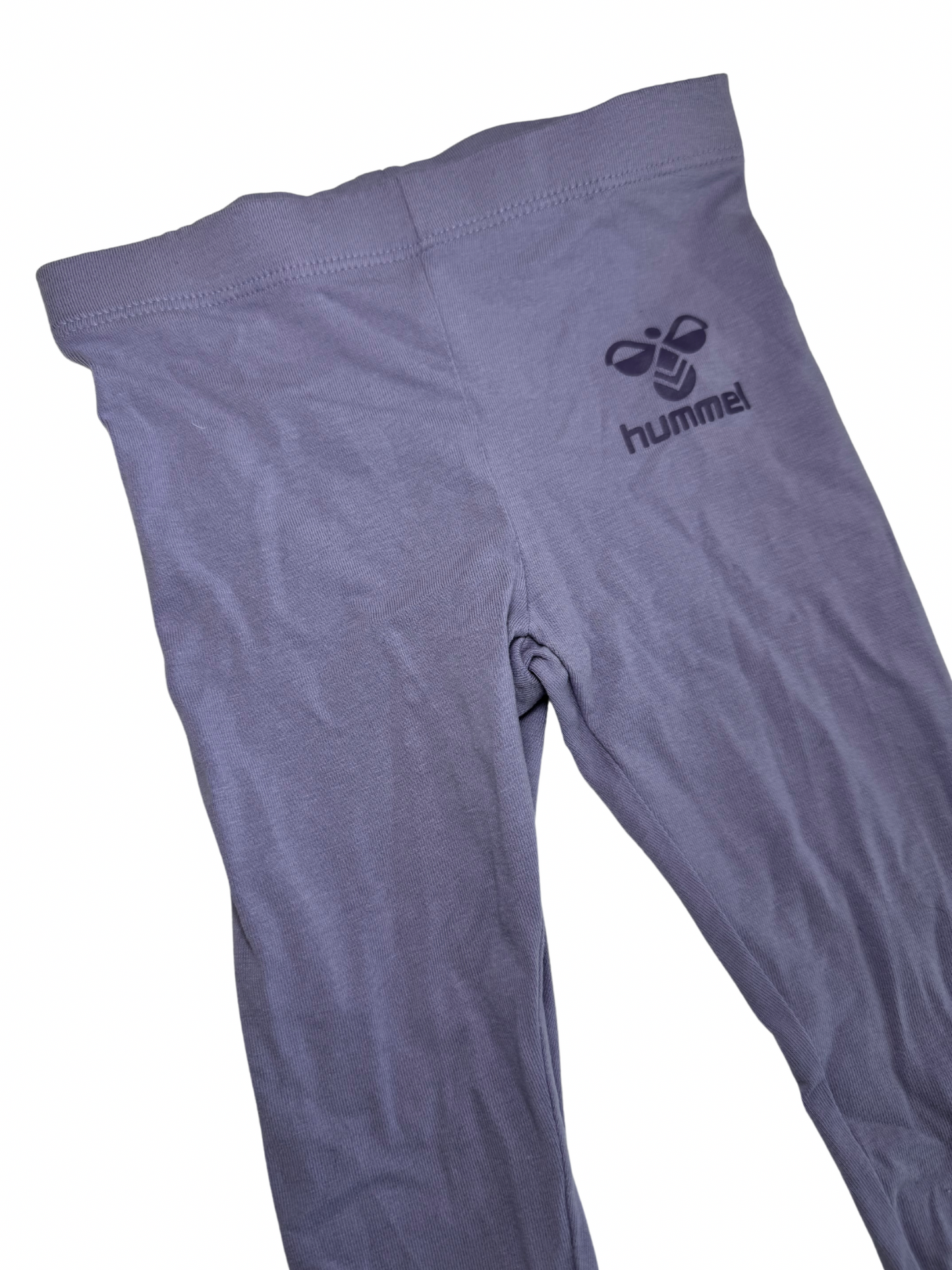 Brun body-sæt med lilla blomster + lilla leggings