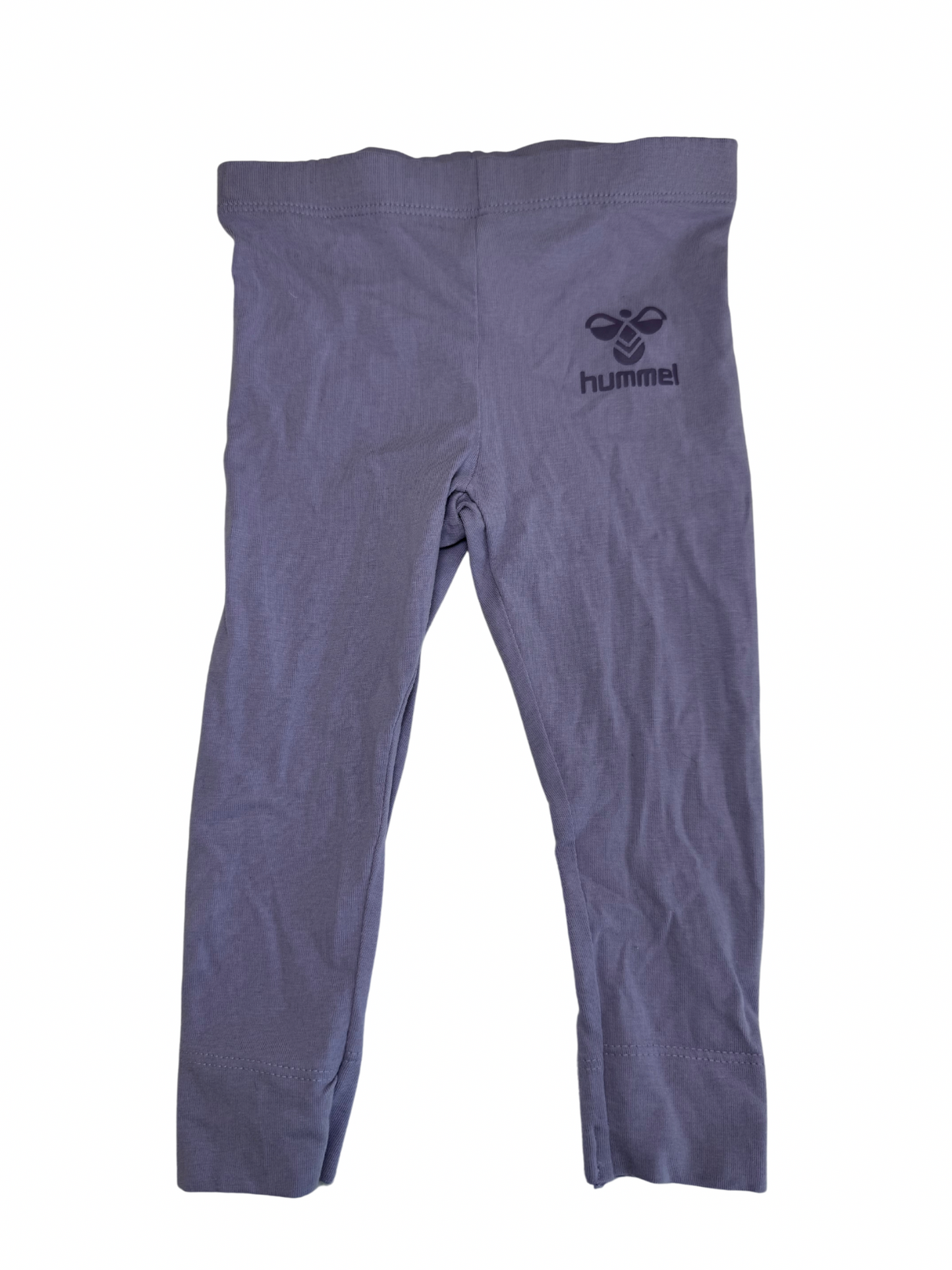 Brun body-sæt med lilla blomster + lilla leggings