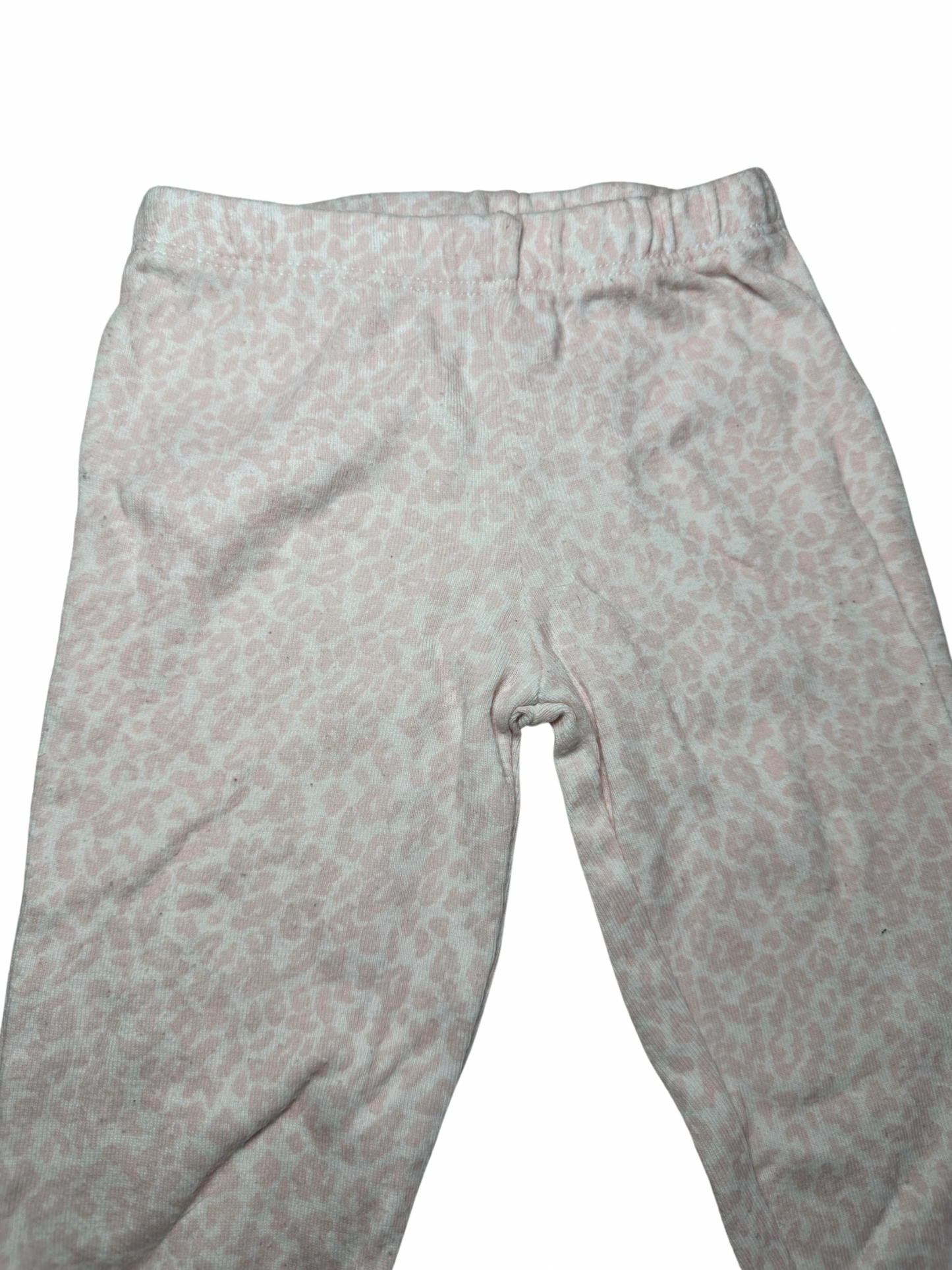 Lyserød leopard leggings