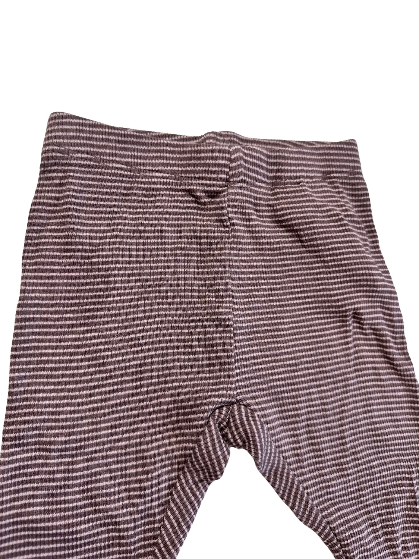 Brun/lilla stribet leggings